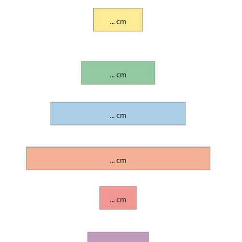 fiche de mesures en cm et mm